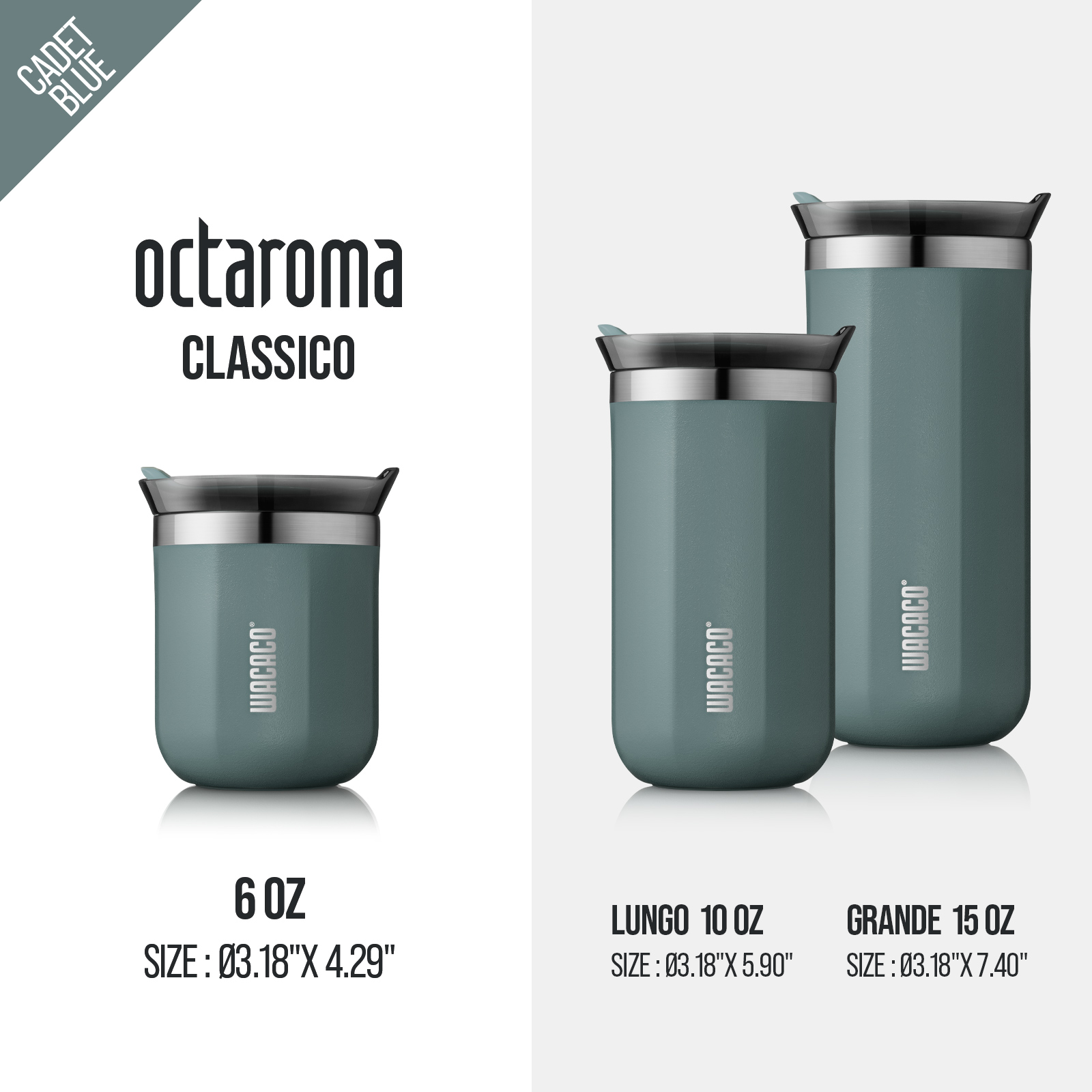 French Press Glass - WACACO Octaroma Taza de café con