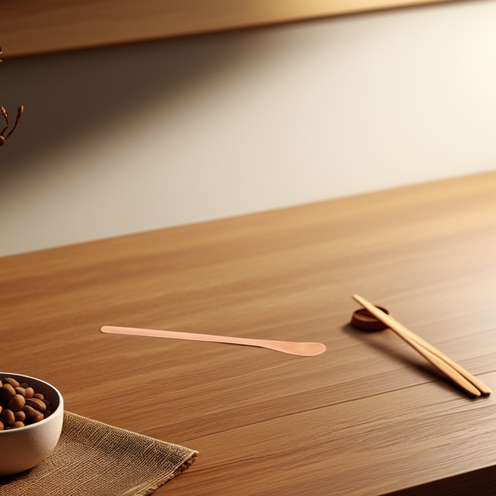 Tea Coffee Utensils - Cuchara de madera con mango largo