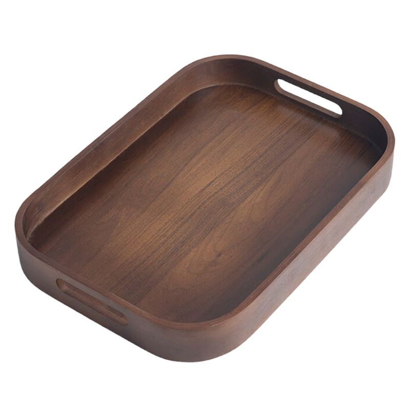 Bamboo Tea Tray - AC76-Plato de Almacenamiento para Juego de