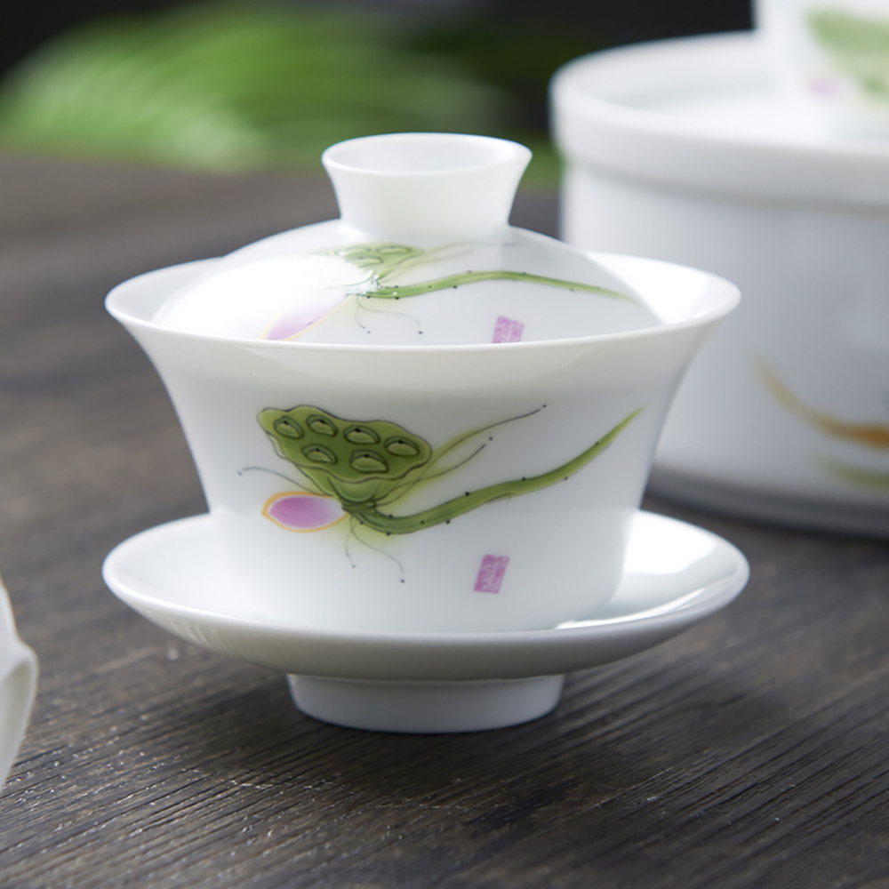 Gongfu Tea Set - Juego de té de porcelana de