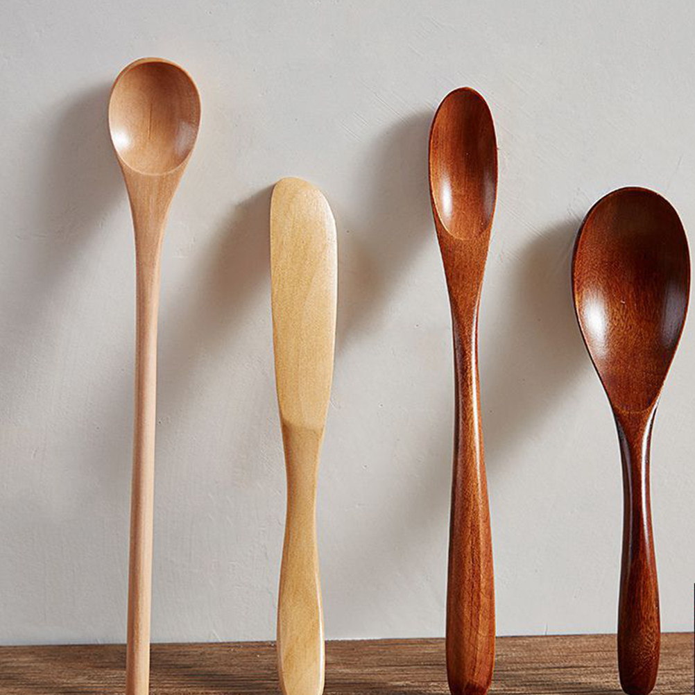 Tea Coffee Utensils - Juego de 3 Cucharas de Madera