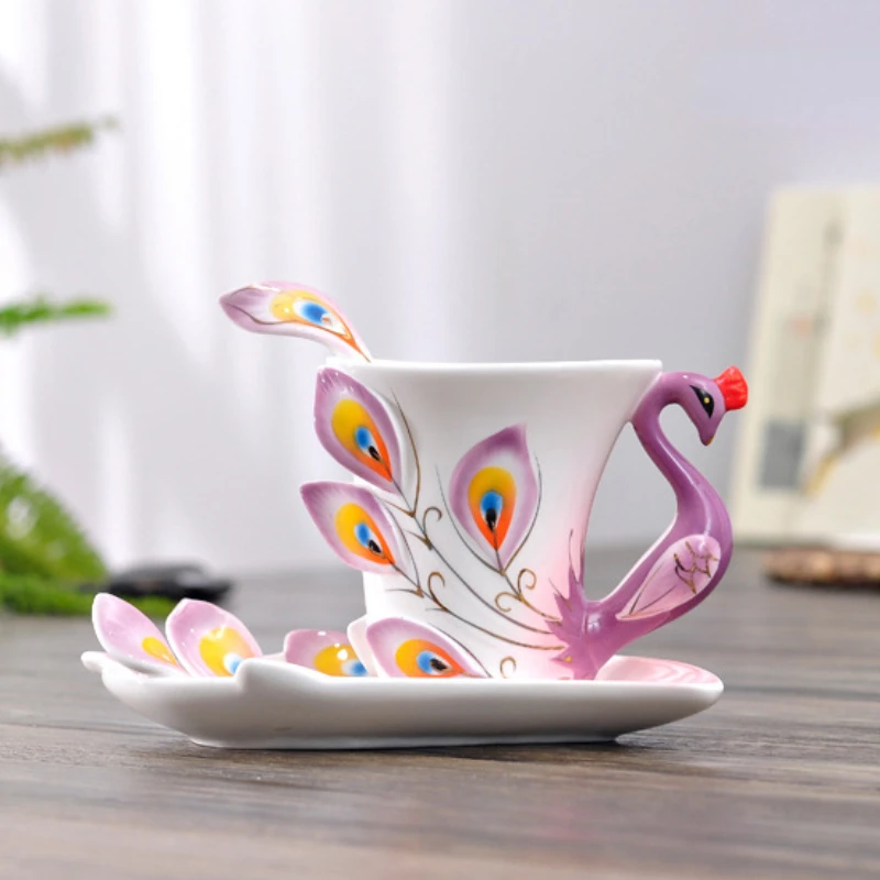 Coffee Tea Difference - Taza de café de pavo real