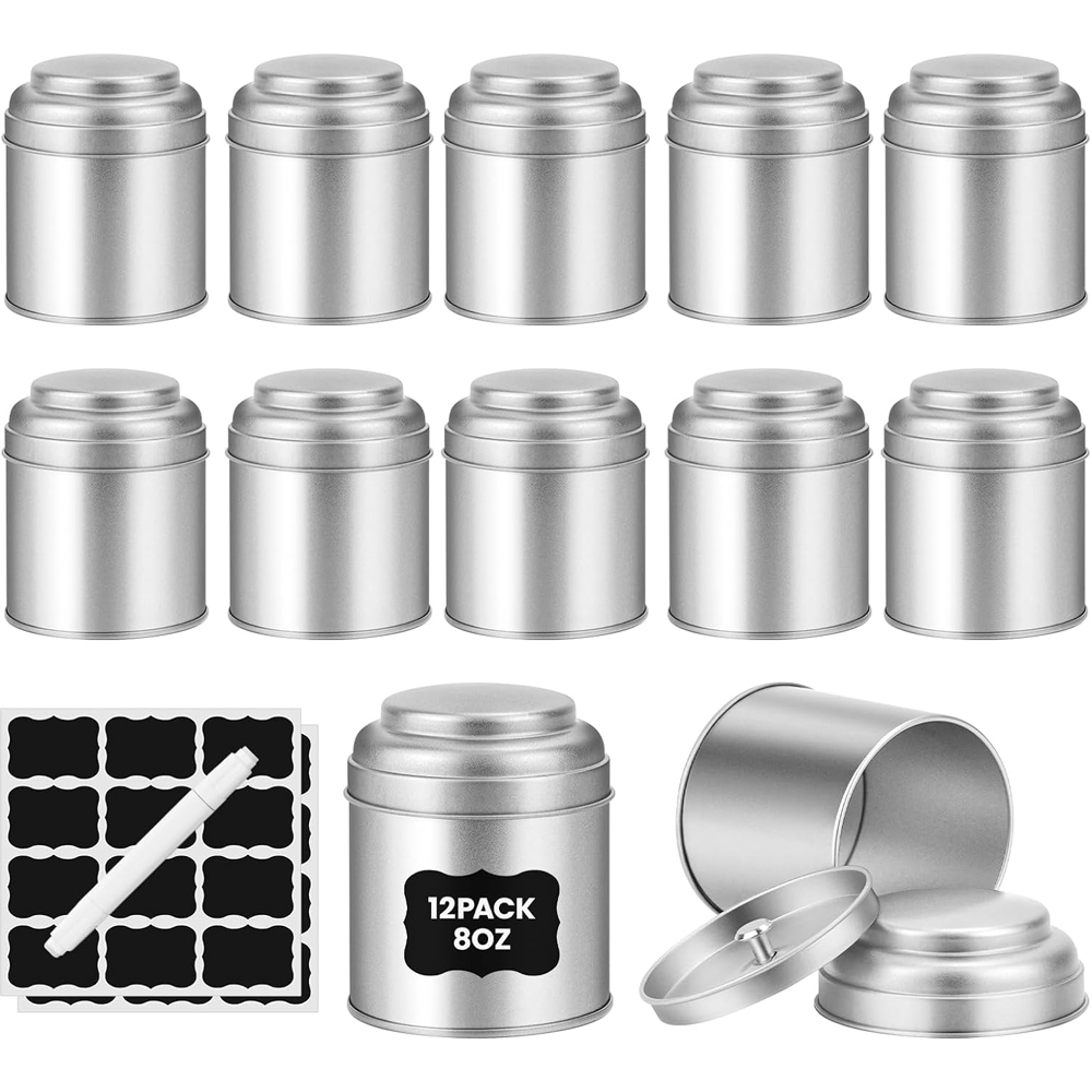 Coffee Tea Sugar Canisters - Lata de té con tapas dobles
