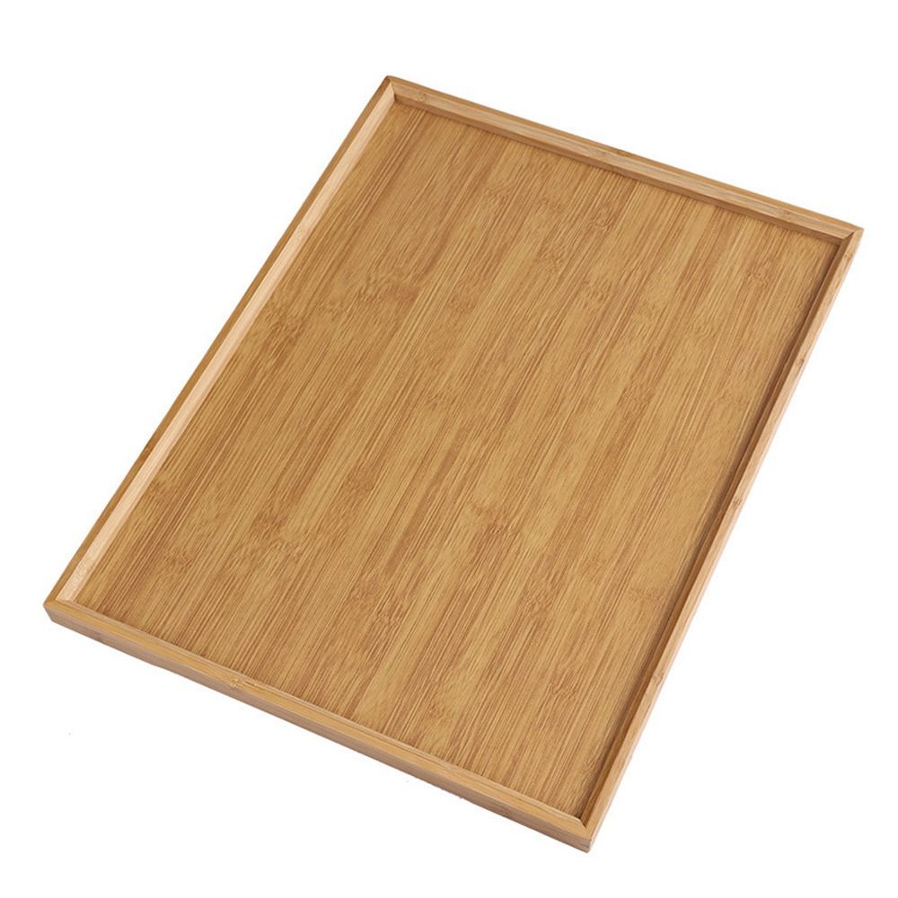 Bamboo Tea Tray - Bandeja Decorativa de Bambú Natural, Bandeja