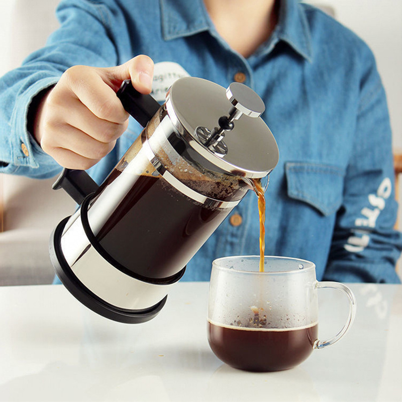 French Press Glass - Cafetera Francesa con Filtro, de Vidrio