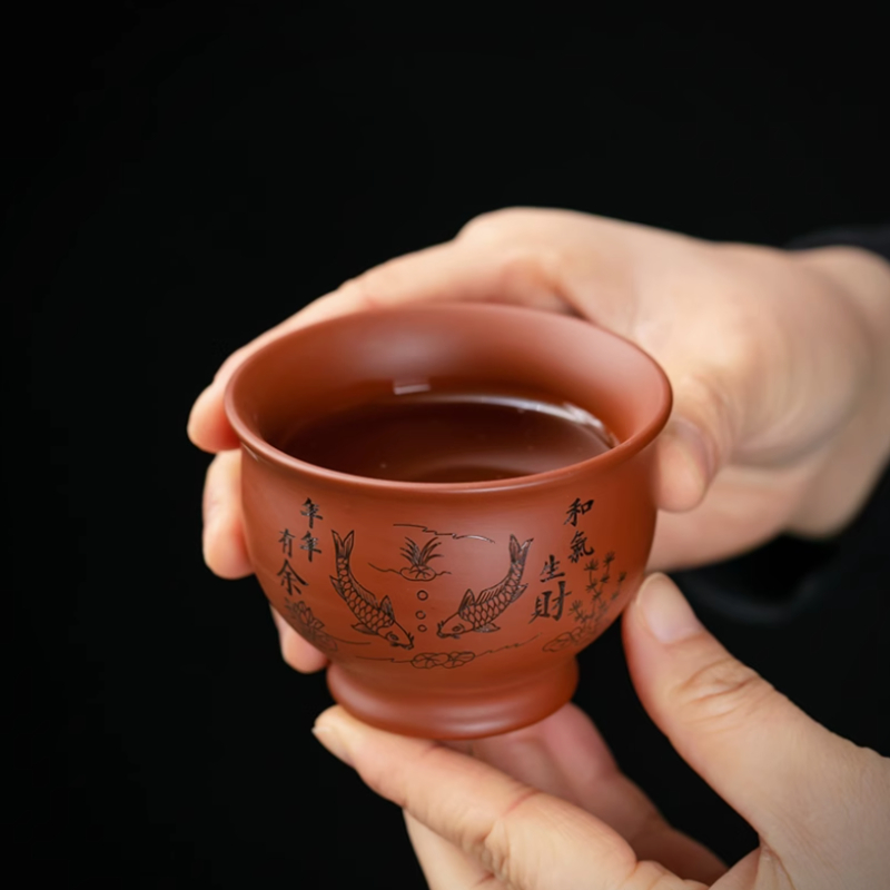 Tea Coffee Pot Set - Taza de té de arcilla púrpura