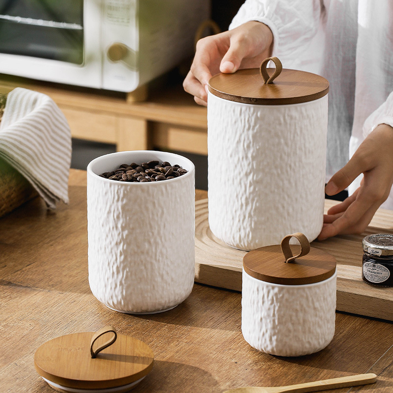 Coffee Tea Sugar Canisters - Recipiente de cocina hermético para almacenamiento