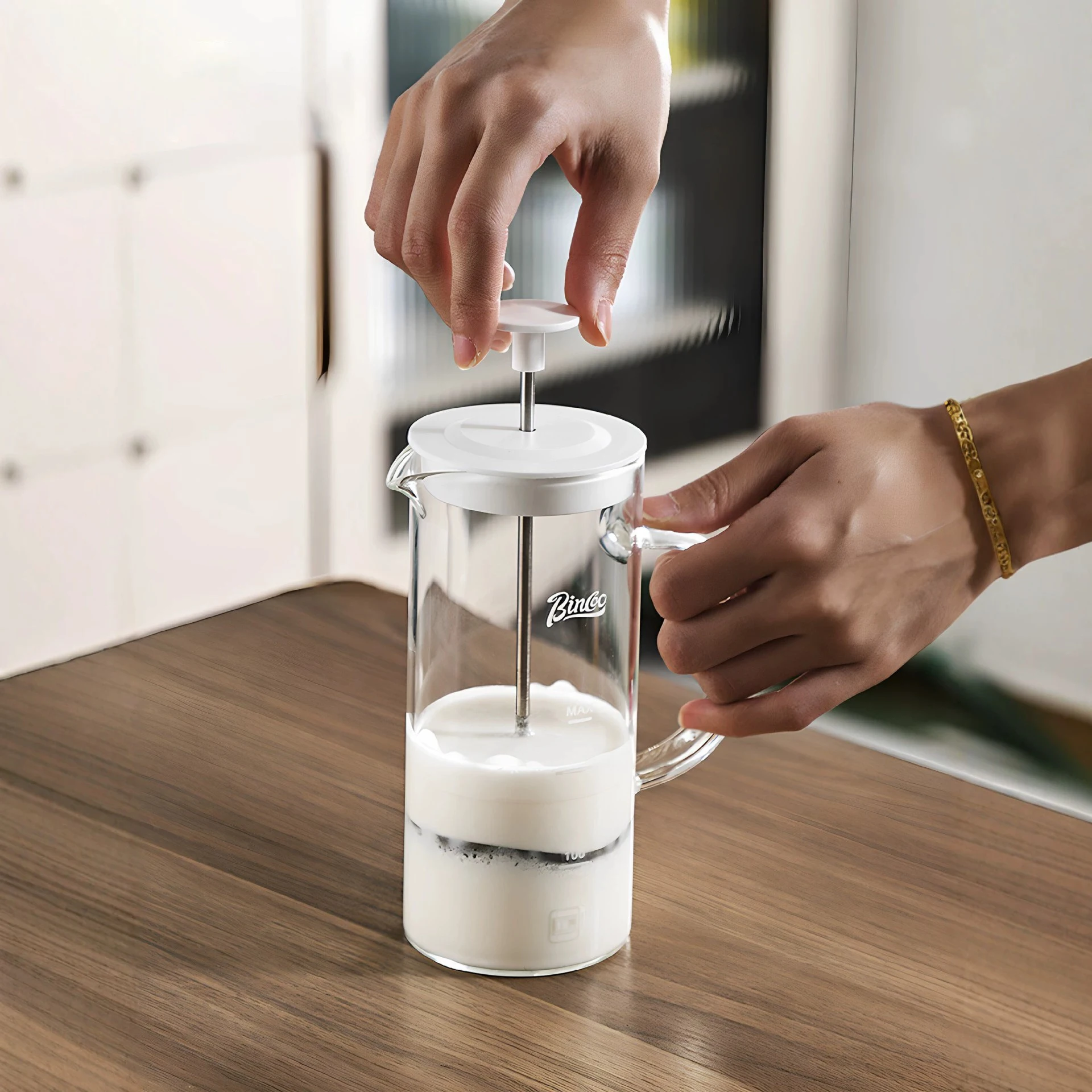 French Press Glass - Cafetera Francesa de Vidrio de 550