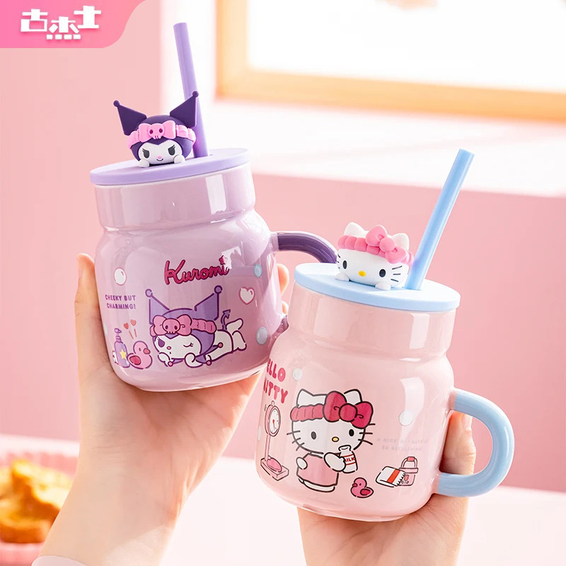 Coffee Tea Flask - Taza de cerámica Sanrio de 450ml,