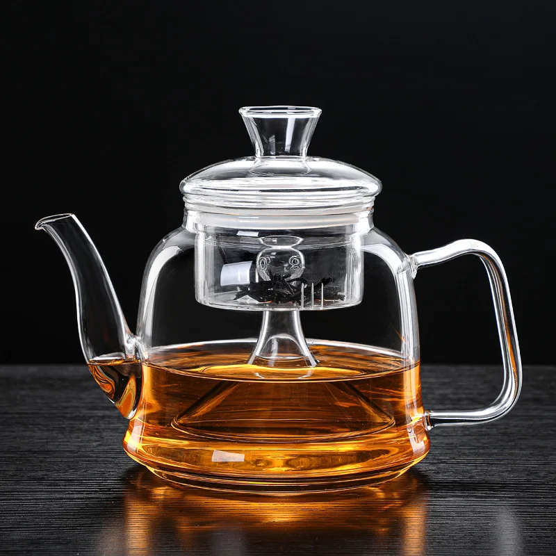 French Press Glass - Tetera de cuello de cisne con