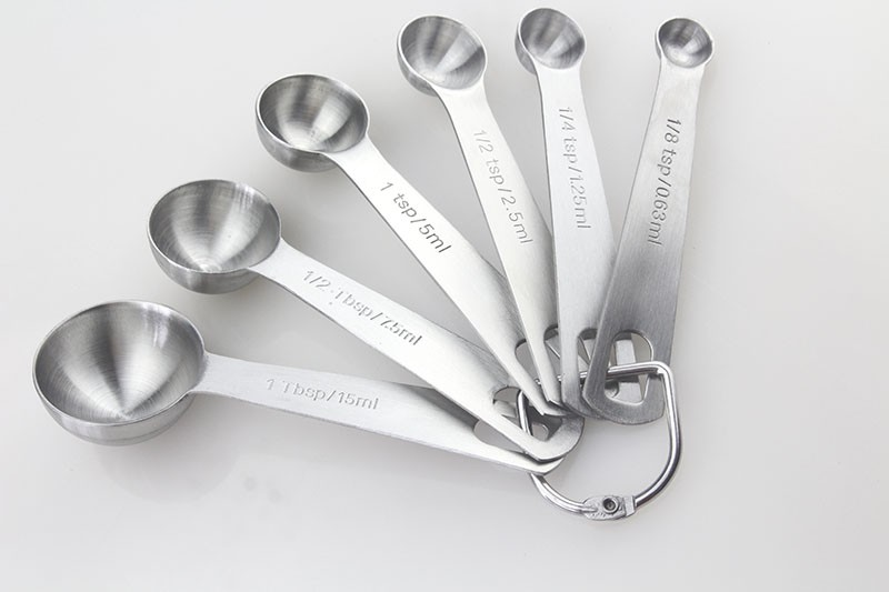 Coffee Tea Difference - 6 cucharas medidoras de acero inoxidable