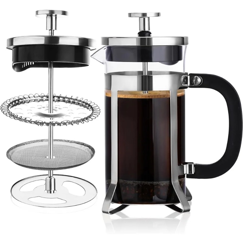 French Press Glass - Máquina de café francesa, prensa de