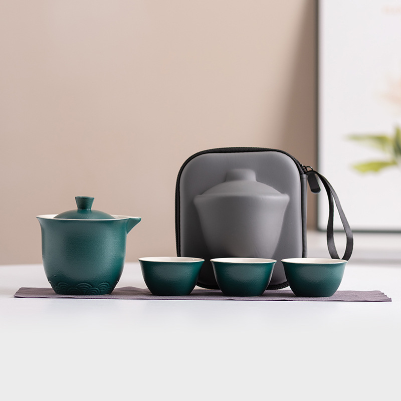 Gongfu Tea Set - Juego de Té Portátil de Cerámica