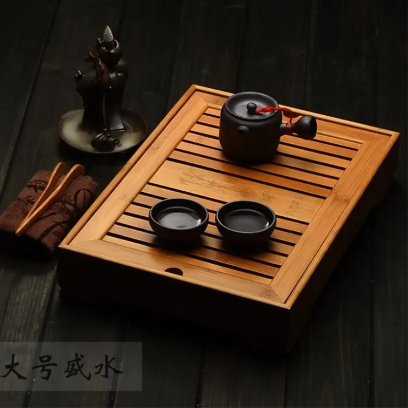 Bamboo Tea Tray - Bandejas de té de bambú, accesorios