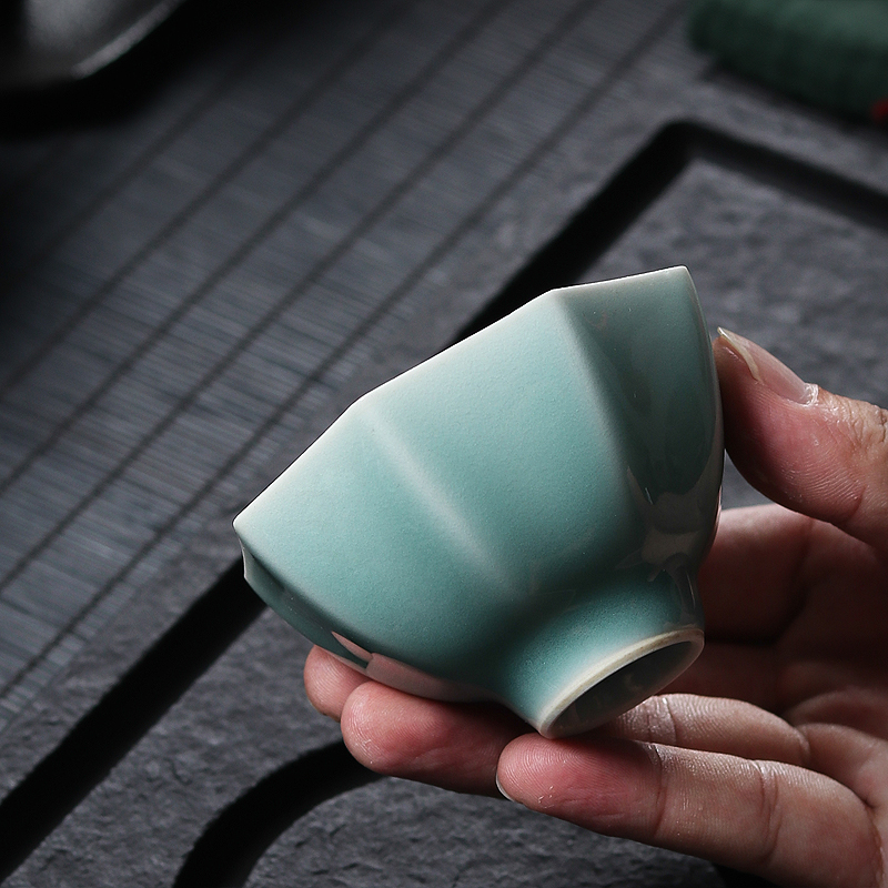 Gongfu Tea Set - Taza de Té de Porcelana Azul