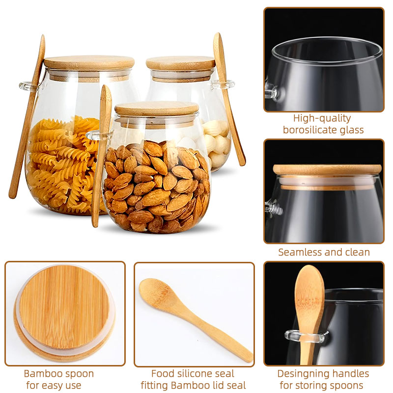 Tarro de vidrio sellado de 34o - Coffee Tea Sugar Canisters reseña y precio