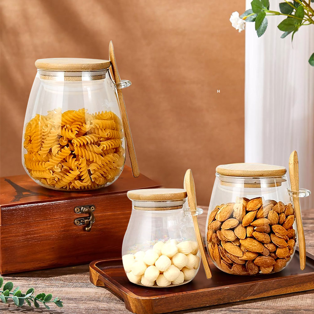 Tarro de vidrio sellado de 34o - Coffee Tea Sugar Canisters reseña y precio