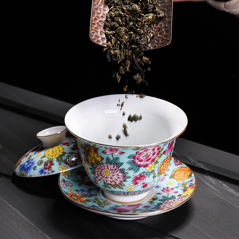 HMLOVE porcelana blanca Sancai - Gongfu Tea Set reseña y precio