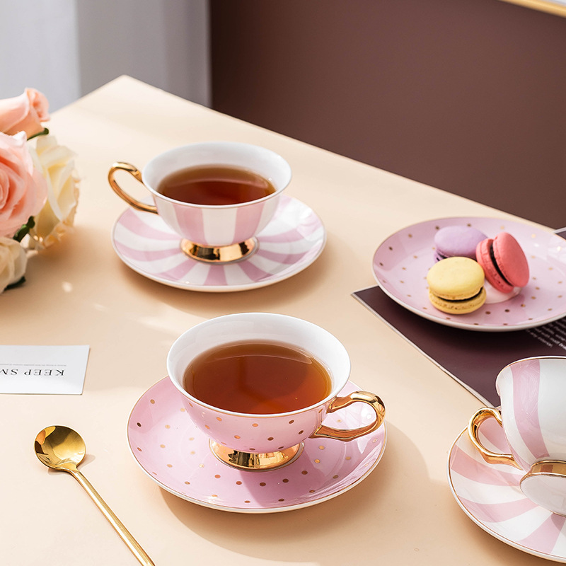 Tazas de Café de Cerámica Rosa - Tea Coffee Pot Set reseña y precio