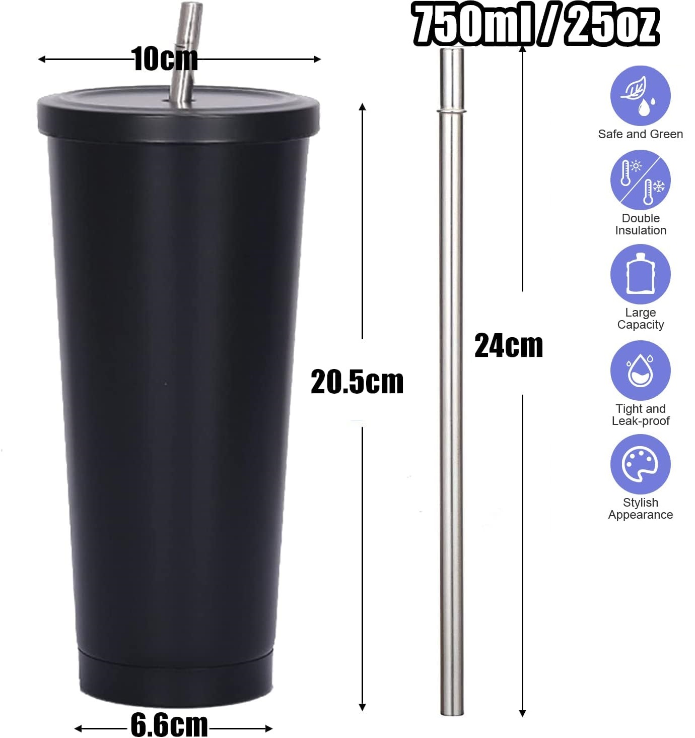 Vaso Térmico de Doble Pared de - Coffee Tea Tumbler reseña y precio
