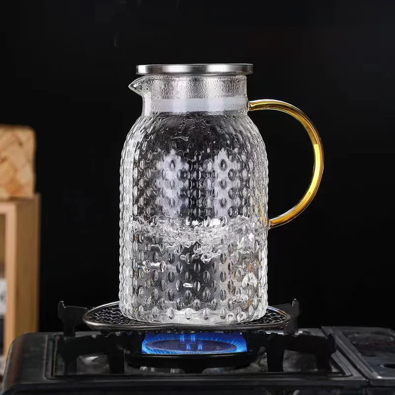 Tetera de vidrio resistente al - Coffee Tea Water Heater reseña y precio