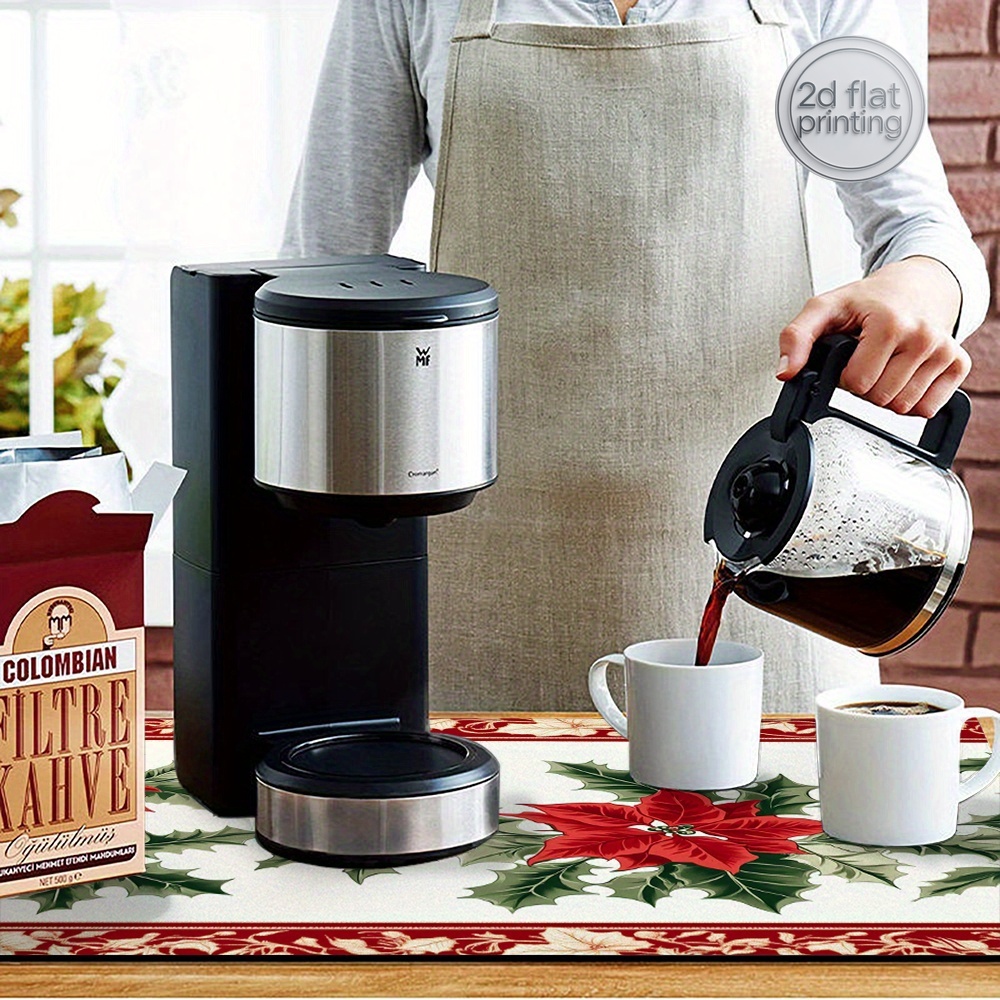 1 tapete absorbente de Poinset - Tea Coffee Utensils reseña y precio