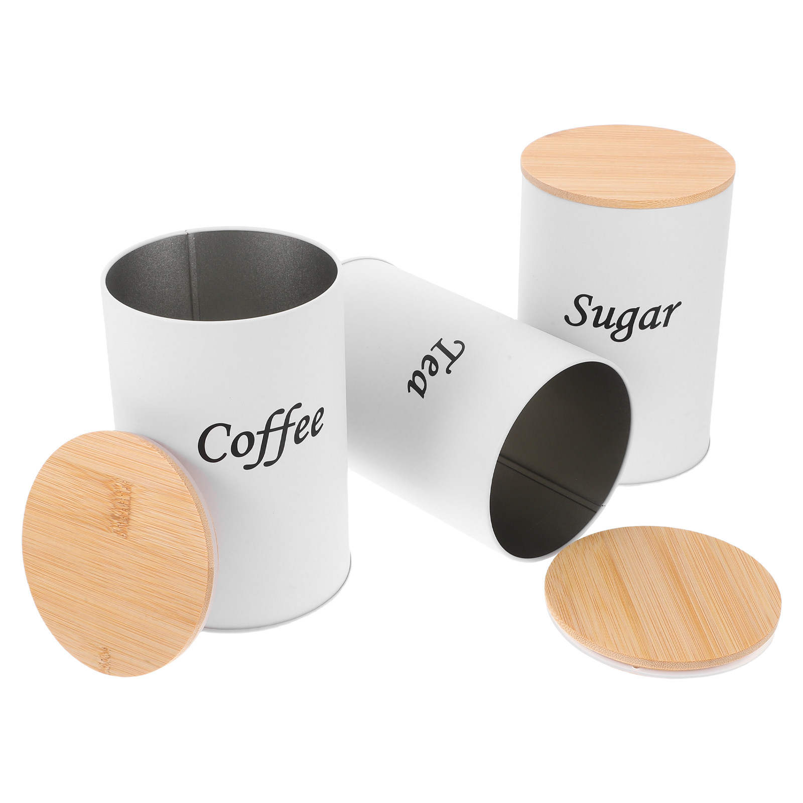 Juego de 3 Recipientes Herméti - Coffee Tea Sugar Canisters reseña y precio