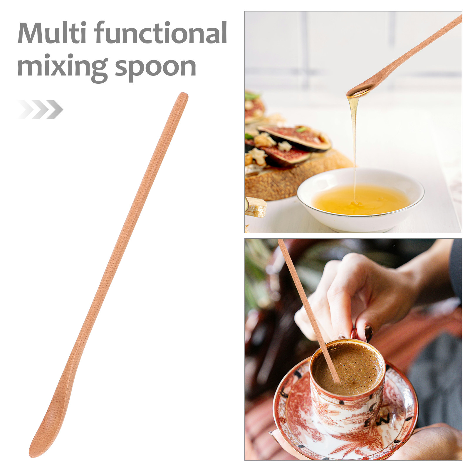 Cuchara de madera con mango la - Tea Coffee Utensils reseña y precio