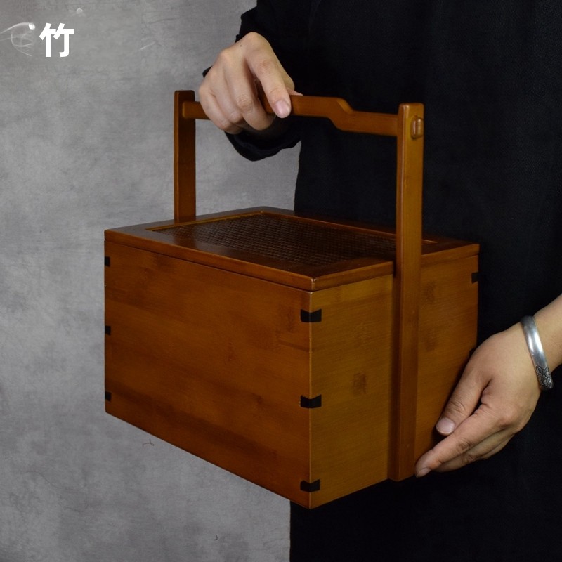 Caja de Almacenamiento Portáti - Bamboo Tea Tray reseña y precio