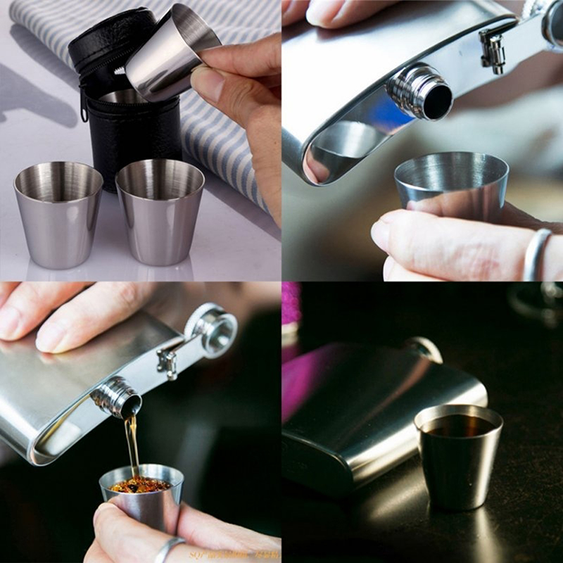 4/6 Uds tazas de acero inoxida - Tea Coffee Pot Set reseña y precio