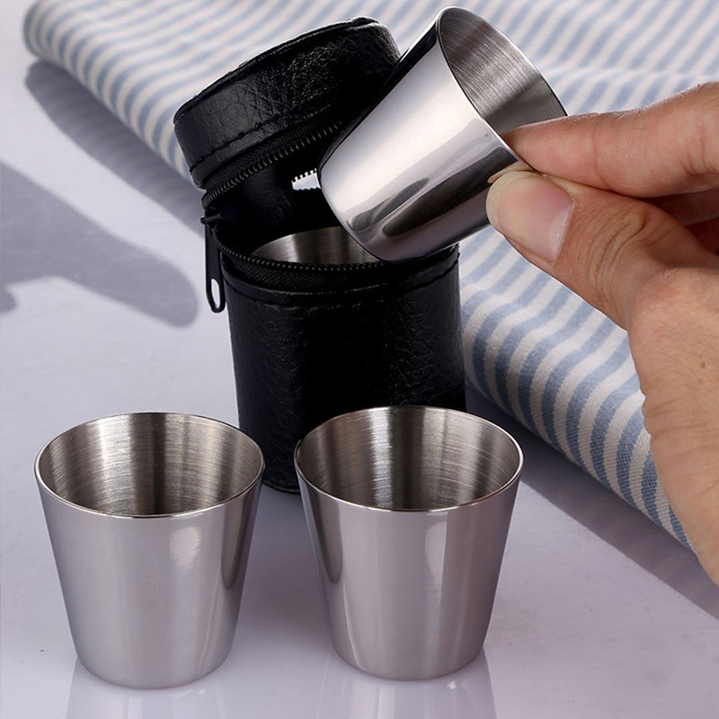 4/6 Uds tazas de acero inoxida - Tea Coffee Pot Set reseña y precio