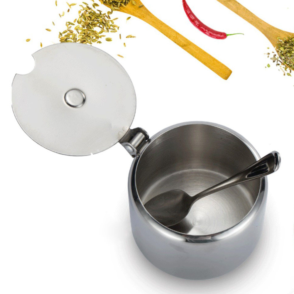 Recipiente de Acero Inoxidable - Coffee Tea Sugar Canisters reseña y precio