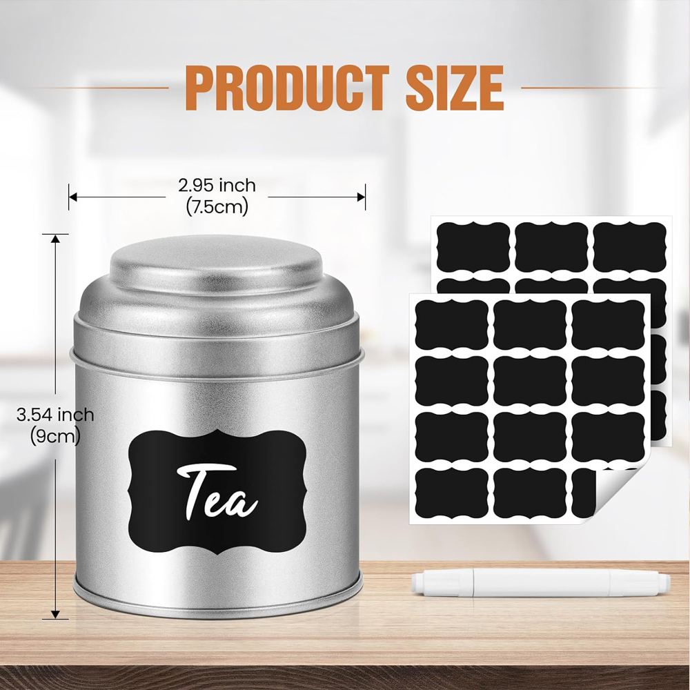 Lata de té con tapas dobles he - Coffee Tea Sugar Canisters reseña y precio
