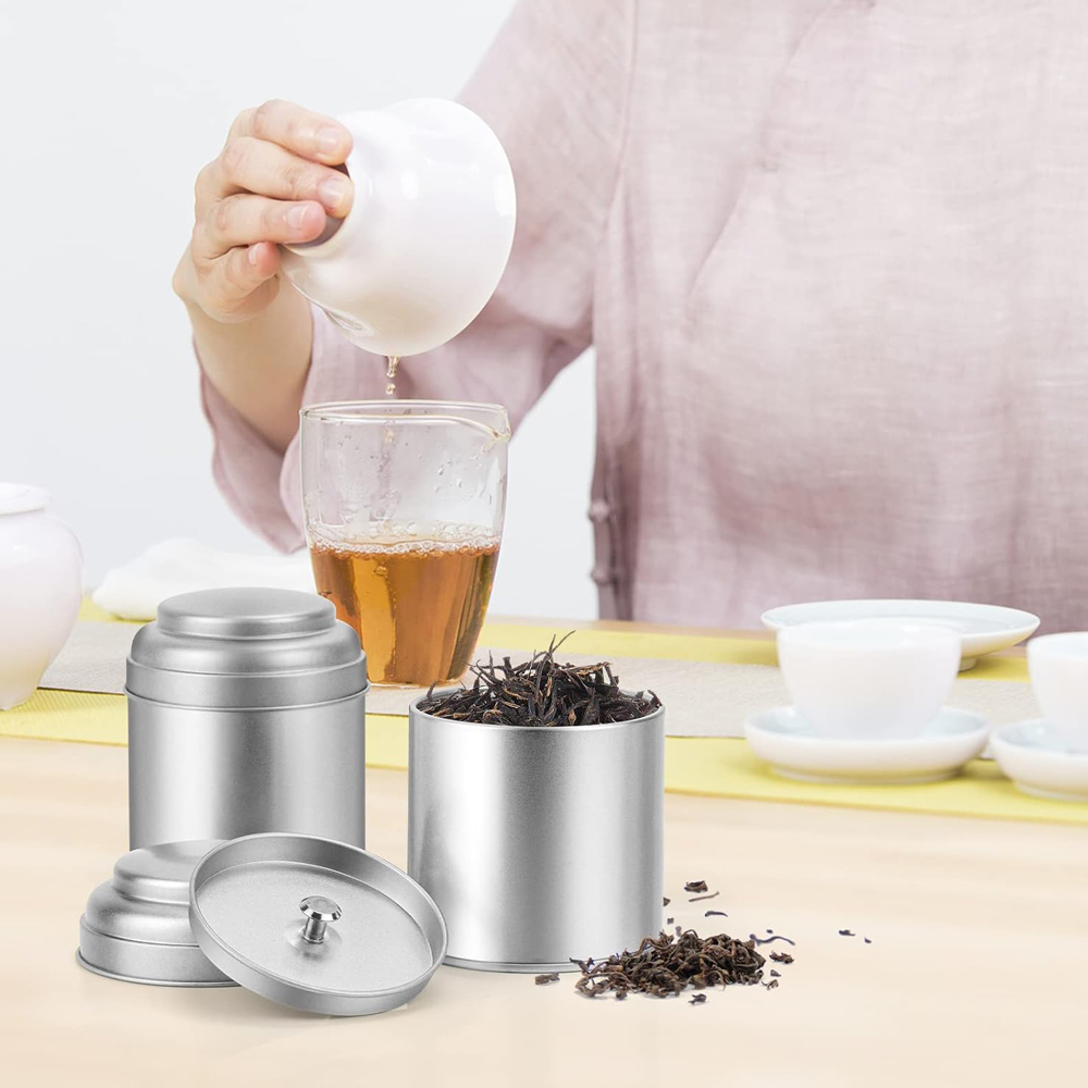 Lata de té con tapas dobles he - Coffee Tea Sugar Canisters reseña y precio