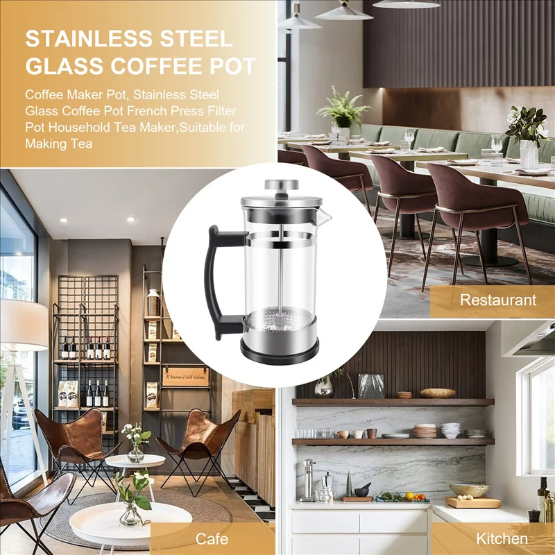 Cafetera Francesa con Filtro,  - French Press Glass reseña y precio