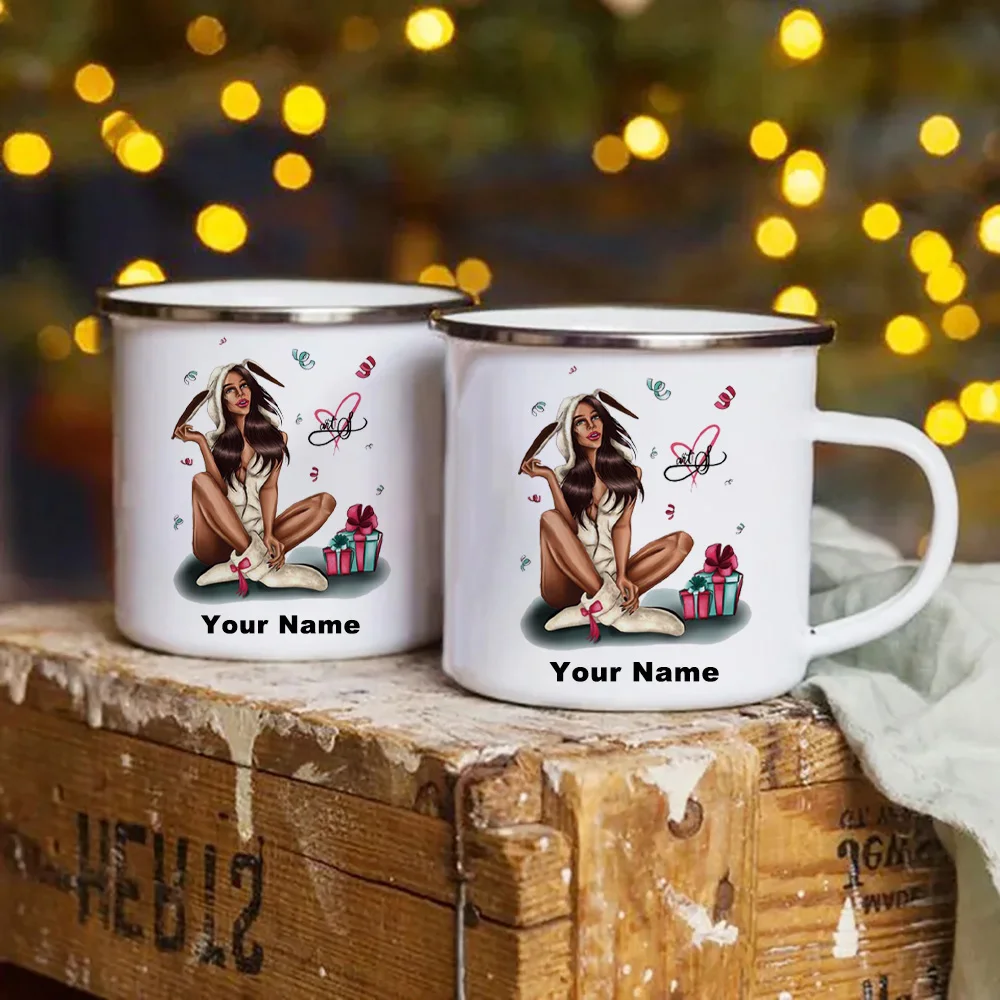 Taza esmaltada personalizada c - Coffee Tea Name reseña y precio