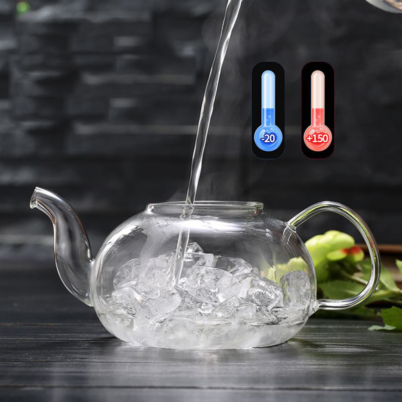 Tetera de cristal resistente a - Tea Coffee Pot Set reseña y precio