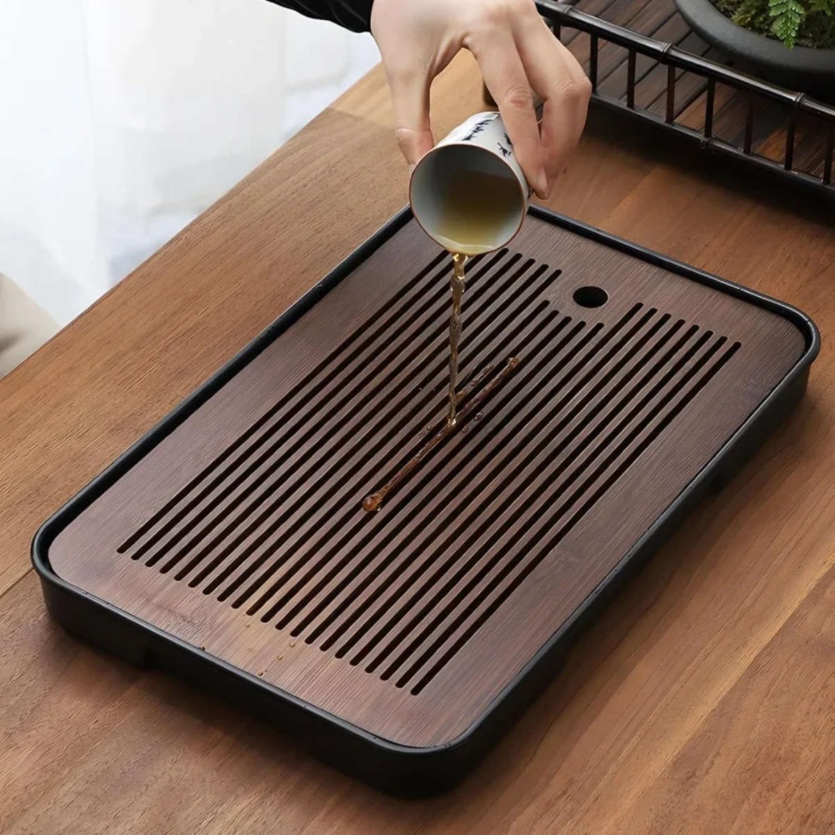 Mesa de té de bambú desmontabl - Bamboo Tea Tray reseña y precio