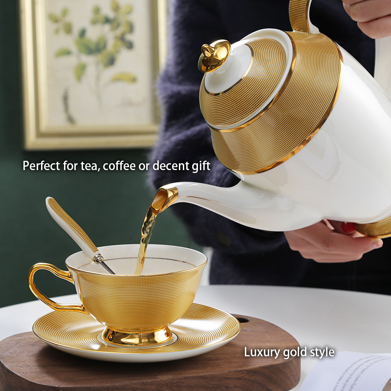 Juego de café de porcelana de  - Tea Coffee Pot Set reseña y precio