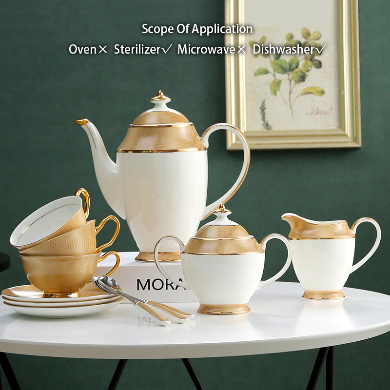 Juego de café de porcelana de  - Tea Coffee Pot Set reseña y precio