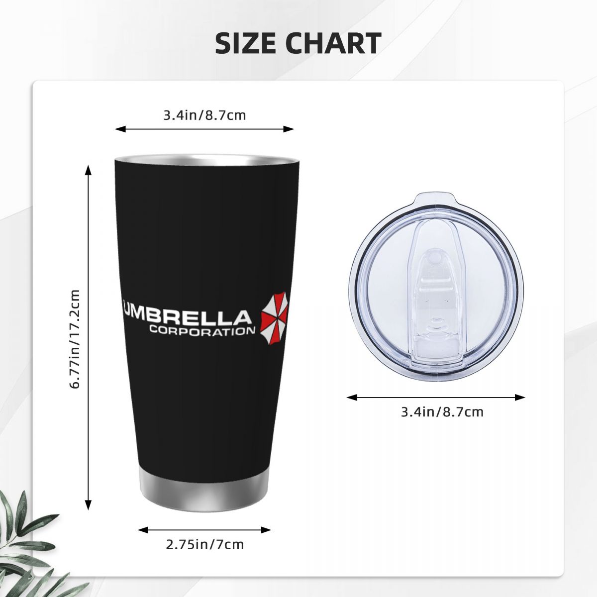 Umbrella Corporation Tumbler T - Coffee Tea Tumbler reseña y precio