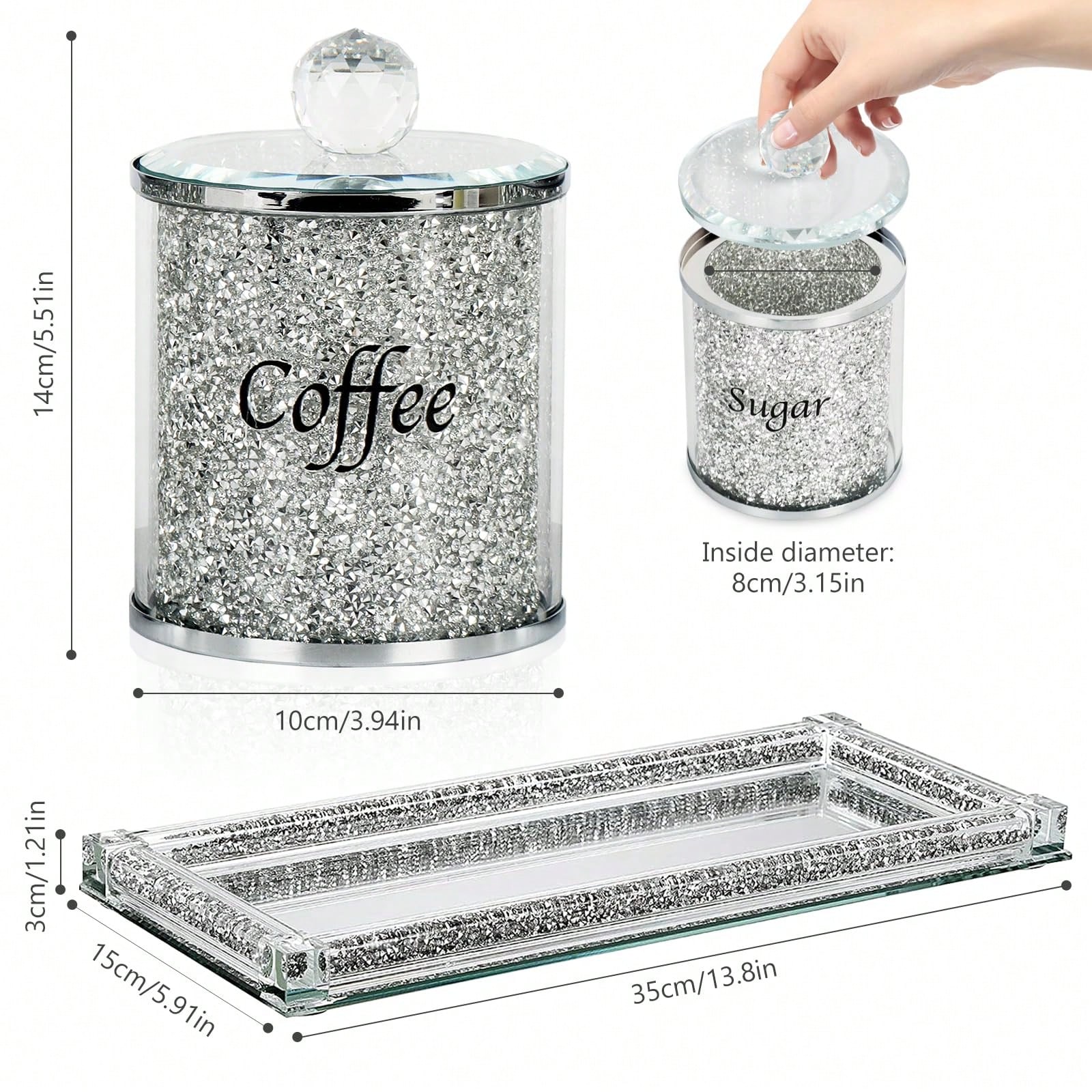 Juego de recipientes para café - Coffee Tea Sugar Canisters reseña y precio