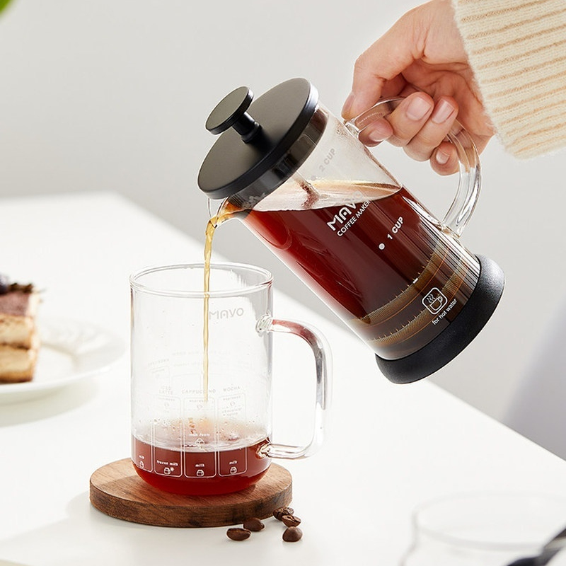 Cafetera francesa MAVO con fil - French Press Glass reseña y precio