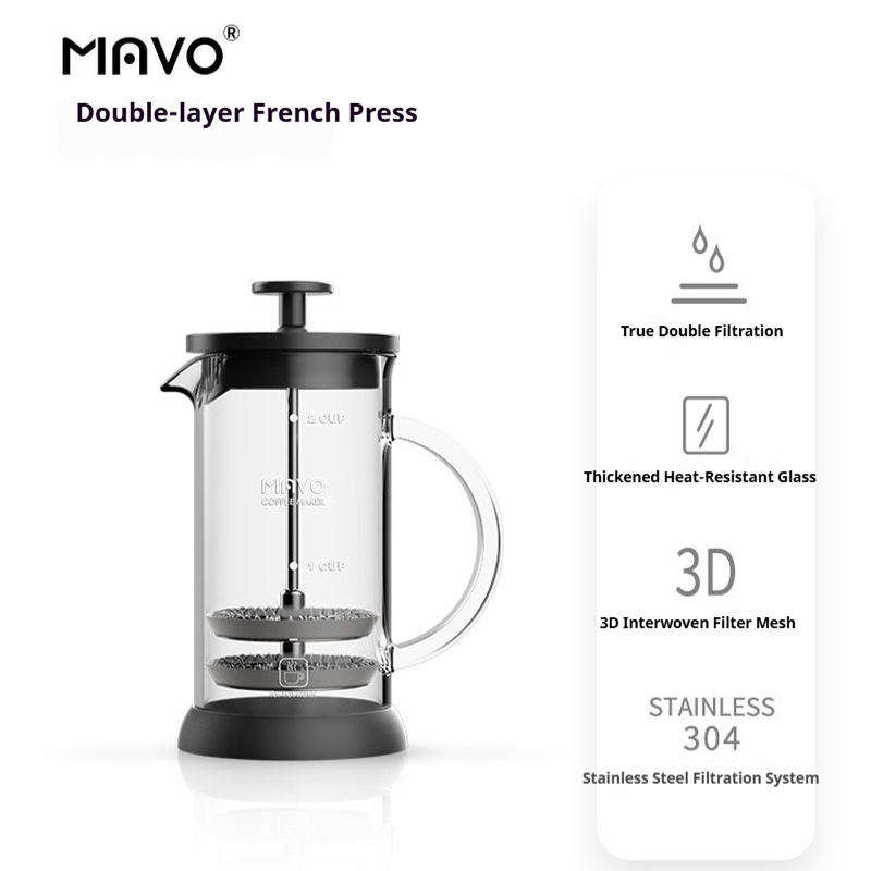 Cafetera francesa MAVO con fil - French Press Glass reseña y precio
