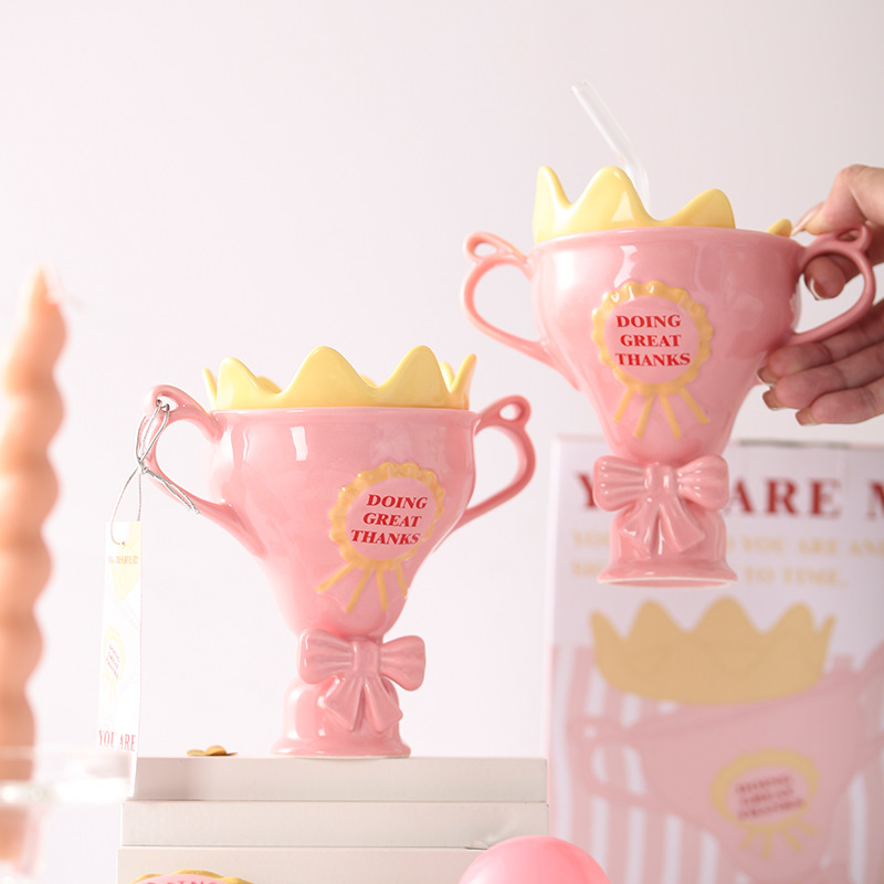 Tazas de cerámica Queen Trophy - Best Tea Coffee reseña y precio