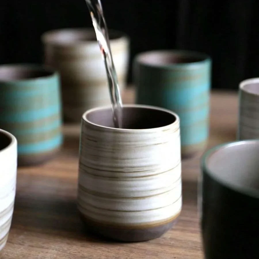 Taza de gres esmaltada craquel - Coffee Tea Flask reseña y precio