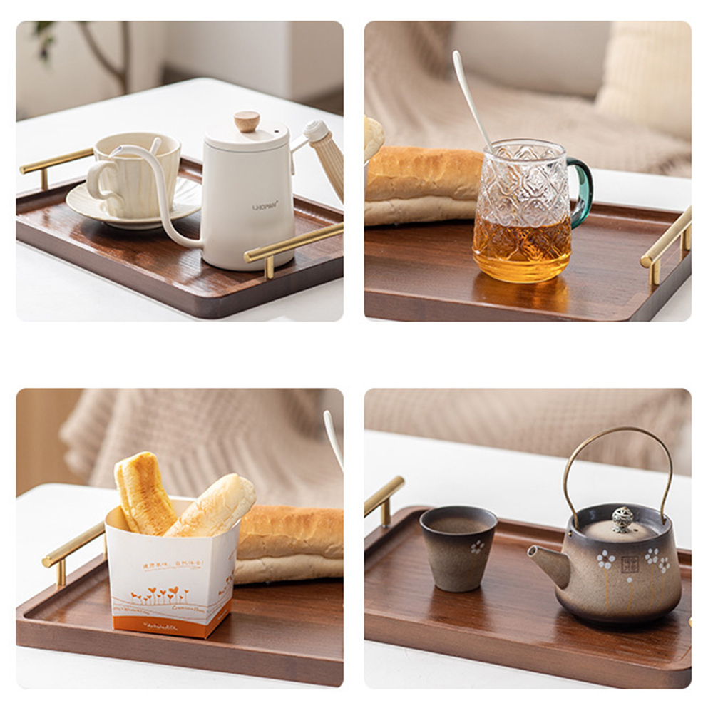 Bandeja de madera para servir  - Bamboo Tea Tray reseña y precio