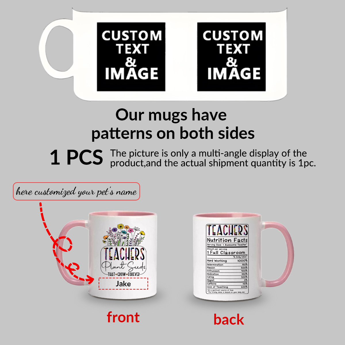 Tazas de agua personalizadas c - Coffee Tea Day reseña y precio