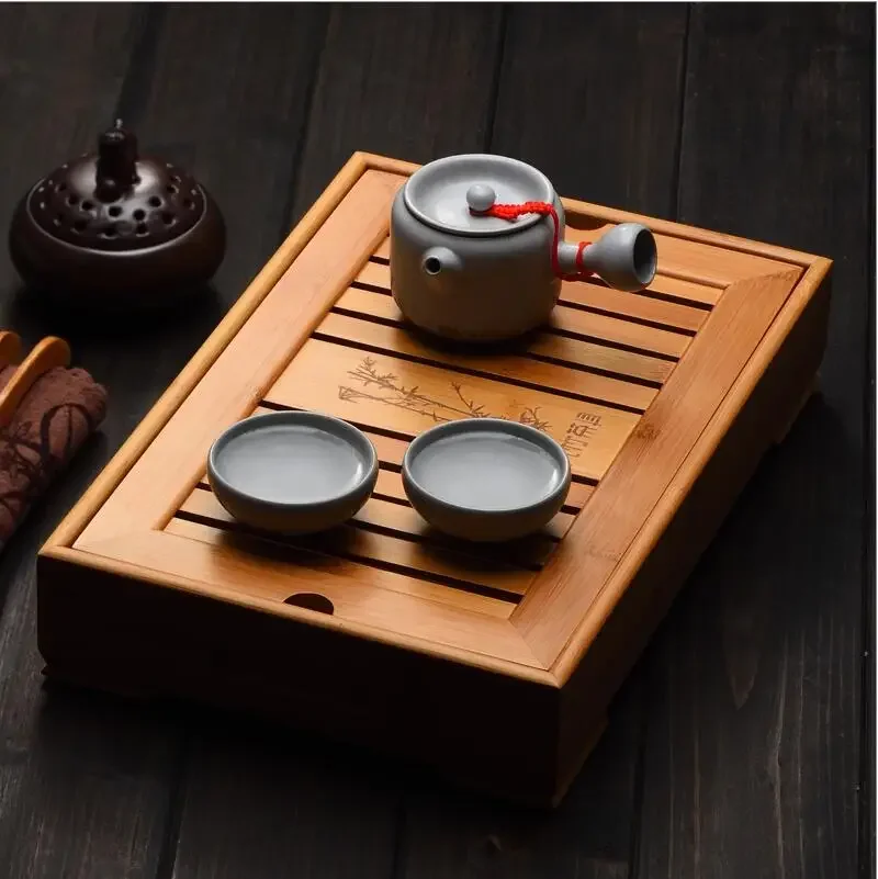 Bandejas de té de bambú, acces - Bamboo Tea Tray reseña y precio