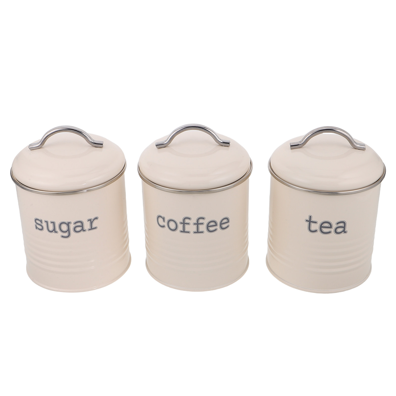 Juego de 3 Recipientes Herméti - Coffee Tea Sugar Canisters reseña y precio